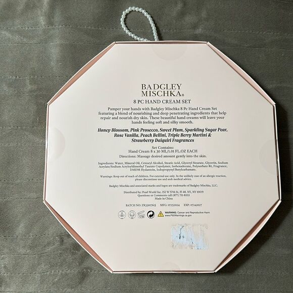 Badgley Mischka 8 pc Pamper Hand Cream Collection Gift Pack for Her - Picture 6 of 10